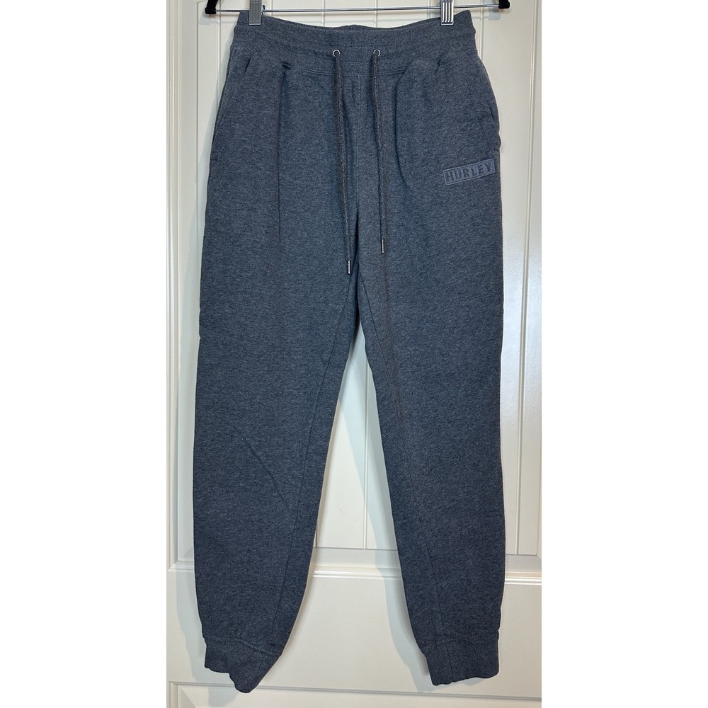 Hurley Men's Fleece Lined Jogger Warm Soft pockets elastic drawstring waist sz S